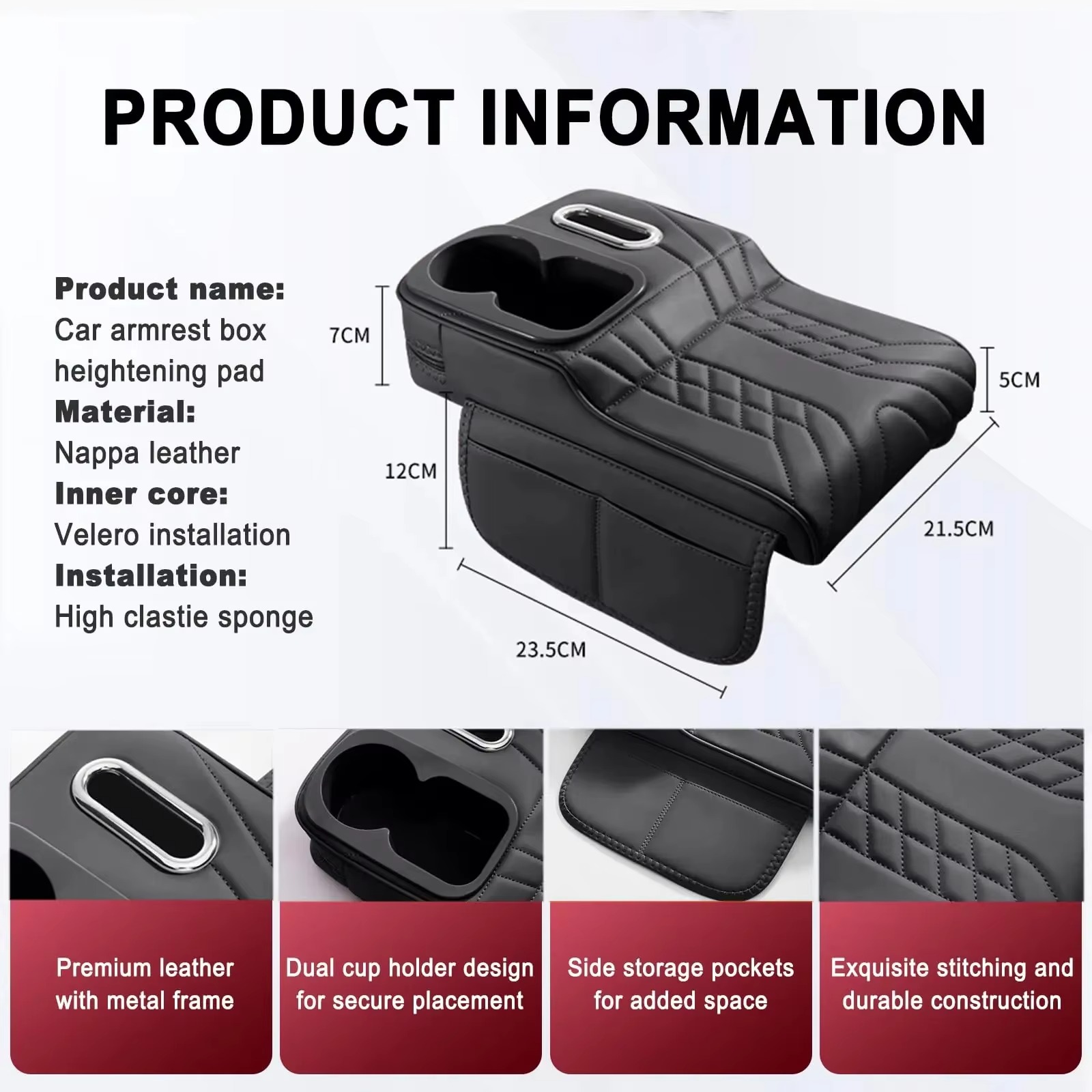 Verhoogde armsteunbox voor in  - Tech Car Accessories recensie en prijs